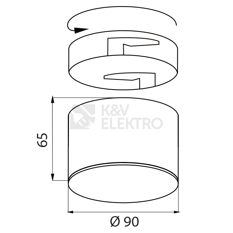 Obrázek produktu LED svítidlo McLED GAP 8 bílá 8W 4000K neutrální bílá ML-416.038.33.0 3