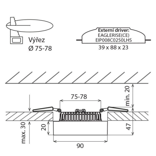 LED podhledové svítidlo McLED NIXO 8W 4000K neutrální bílá ML-412.056.33.0 (obrázek 8)
