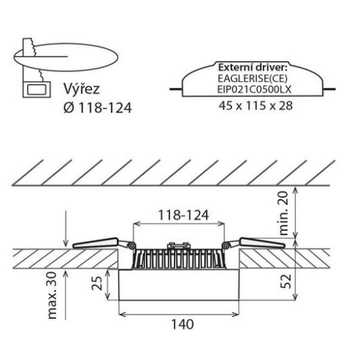 LED podhledové svítidlo McLED NIXO 18W 4000K neutrální bílá ML-412.062.33.0 (obrázek 3)