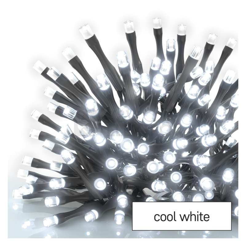 Obrázek produktu Vánoční osvětlení EMOS D4AC02 ZY0802T 80LED řetěz 8m studená bílá s časovačem 0