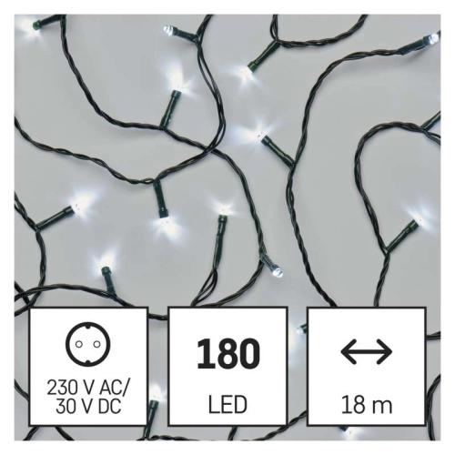 Vánoční osvětlení EMOS D4AC04 ZY0804T 180LED řetěz 18m studená bílá s časovačem (obrázek 5)
