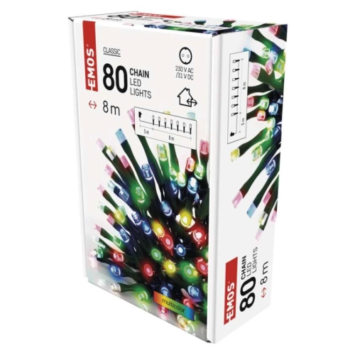 Vánoční osvětlení EMOS D4AM02 ZY0812T 80LED řetěz 8m multicolor s časovačem (obrázek 5)