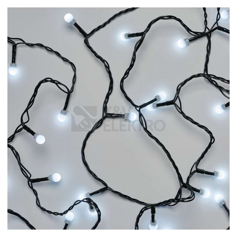 Obrázek produktu  Vánoční osvětlení EMOS D5AC02 ZY0901T 80LED řetěz 8M kuličky studená bílá časovač 3