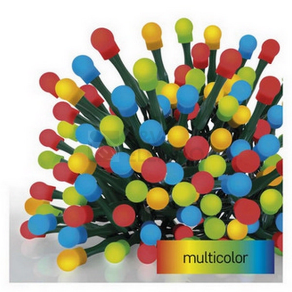 Obrázek produktu Vánoční osvětlení EMOS D5AM02 ZY0911T 80LED řetěz 8m kuličky multicolor s časovačem 0