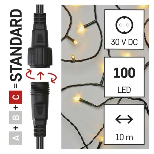 Propojovací vánoční řetěz bez zdroje EMOS Connecting D1AW02 ZY1439 50LED 5m teplá bílá (obrázek 7)