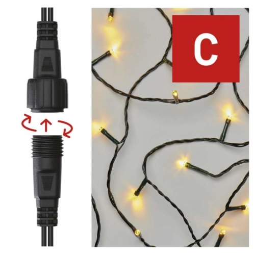 Propojovací vánoční řetěz bez zdroje EMOS Connecting D1AW02 ZY1439 50LED 5m teplá bílá (obrázek 5)