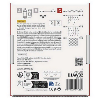 Propojovací vánoční řetěz bez zdroje EMOS Connecting D1AW02 ZY1439 50LED 5m teplá bílá (obrázek 11)