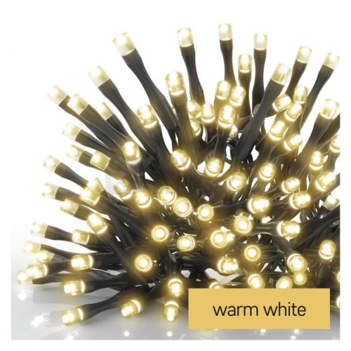 Propojovací vánoční řetěz bez zdroje EMOS Connecting D1CW01 ZY1441 100LED krápníky 2,5x0,9m teplá bílá