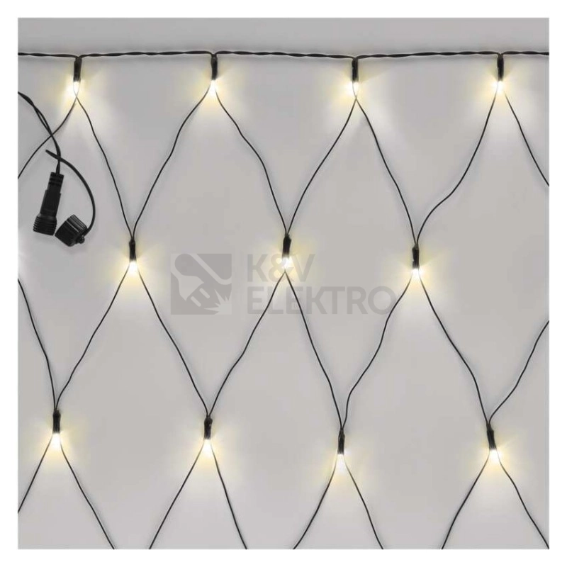 Obrázek produktu Propojovací vánoční síť bez zdroje EMOS Connecting D1DW01 ZY1443 160LED síť 2x1,5m teplá bílá 4