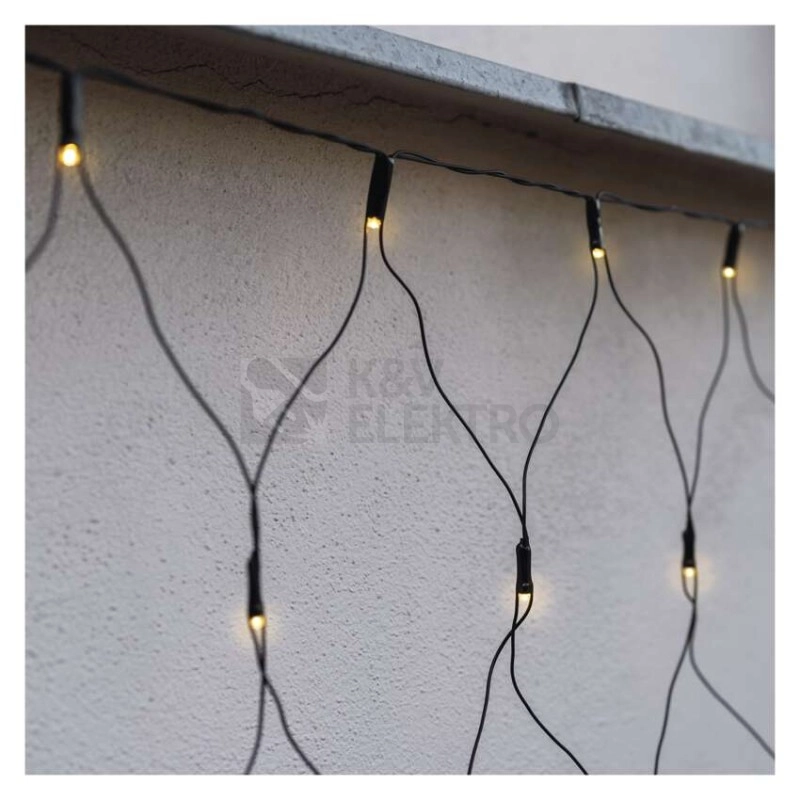 Obrázek produktu Propojovací vánoční síť bez zdroje EMOS Connecting D1DW01 ZY1443 160LED síť 2x1,5m teplá bílá 15