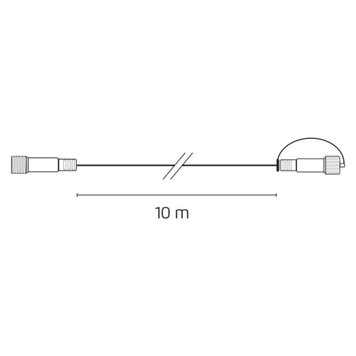 Prodlužovací kabel EMOS Connecting D1ZB01 ZY1444 10m pro spojovací LED vánoční řetězy 1534215300 (obrázek 4)