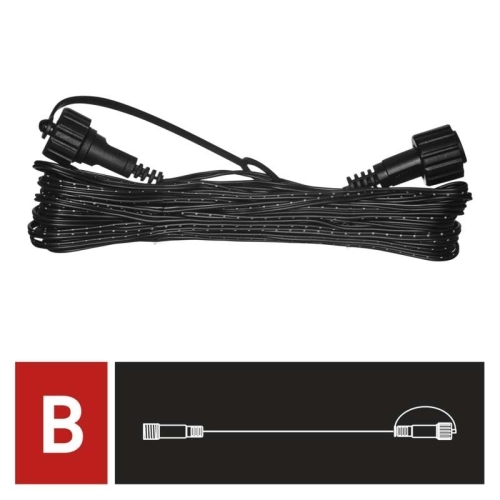 Prodlužovací kabel EMOS Connecting D1ZB01 ZY1444 10m pro spojovací LED vánoční řetězy 1534215300 (obrázek 9)
