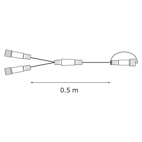 Rozbočovač EMOS Connecting D1ZB03 ZY1445 pro spojovací LED vánoční řetězy
