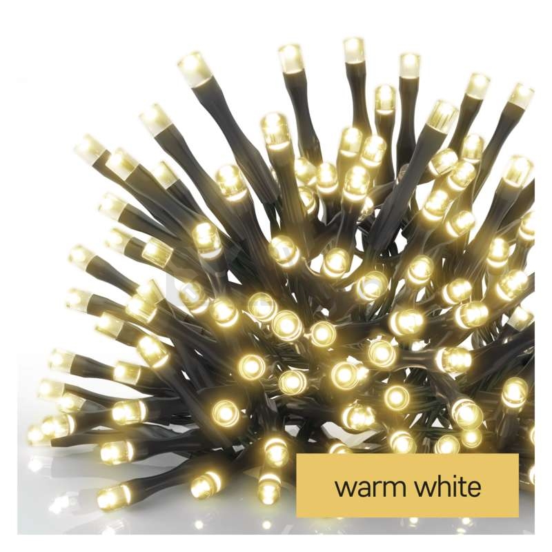 Obrázek produktu Vánoční osvětlení EMOS D4AW03 ZY1703T 120LED řetěz 12m teplá bílá s časovačem 0