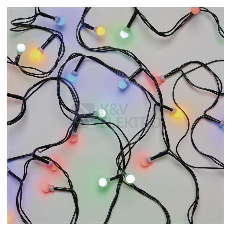 Obrázek produktu  Vánoční řetěz kuličky EMOS ZYK0209 200LED 10m multicolor 10