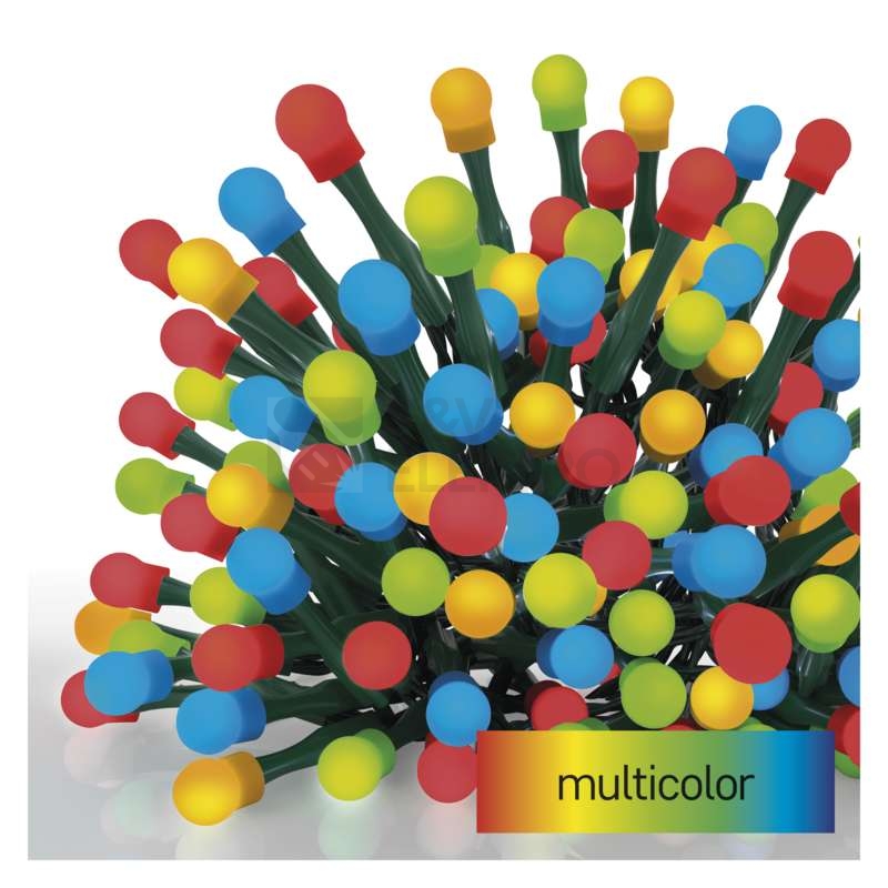 Obrázek produktu  Vánoční řetěz kuličky EMOS ZYK0209 200LED 10m multicolor 11