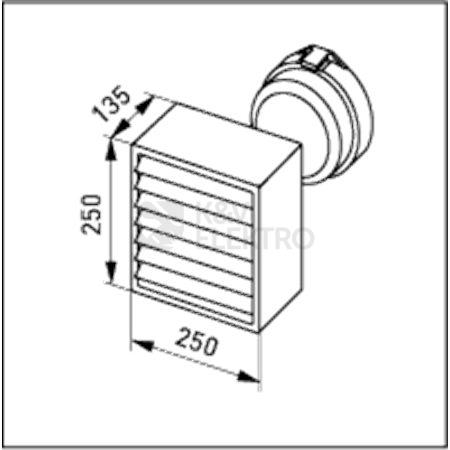 Obrázek produktu  Saunové svítidlo Ensto AVH11.2 1x60W E27 IP44 max teplota 125°C 1