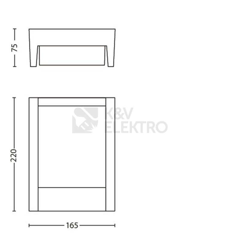 Obrázek produktu LED venkovní nástěnné svítidlo Philips Arbour 16460/93/P3 6W 600lm 4000K neutrální bílá 2