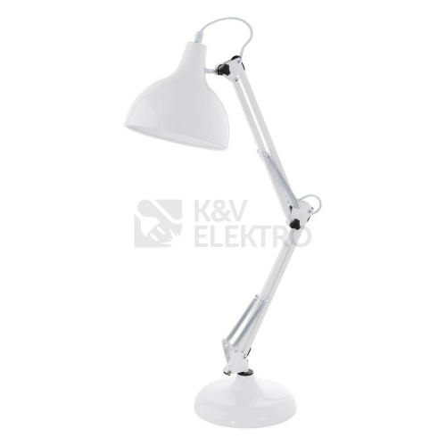 Stolní lampa EGLO Borgillio 94699 bílá E27/60W