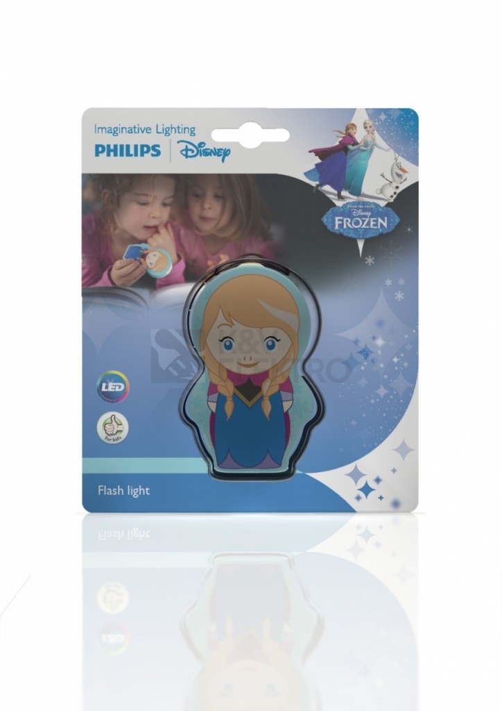 Obrázek produktu Dětská LED svítilna Philips Disney Anna 71767/36/16 3