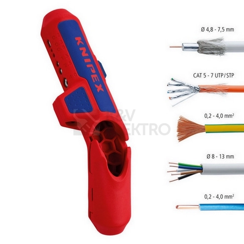 Obrázek produktu Odizolovací nůž Knipex 16 95 01 SB ErgoStrip univerzální 5