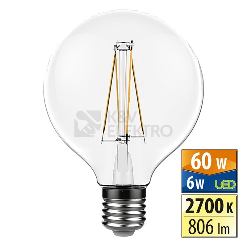 Obrázek produktu LED žárovka E27 McLED 6W (60W) teplá bílá (2700K) ML-322.003.94.0 0