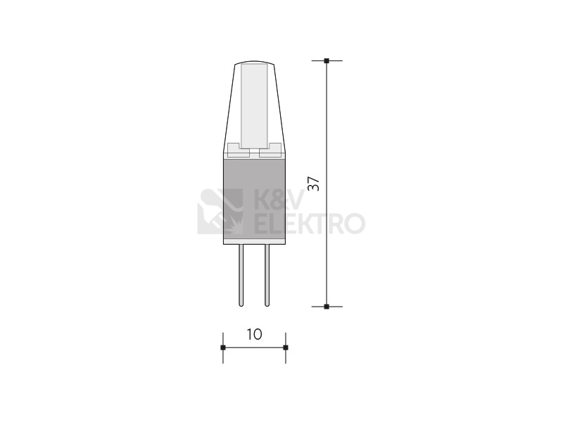 Obrázek produktu LED žárovka G4 Panlux 1,5W (20W) studená bílá (6000K) stmívatelná 12V PN65201003 1