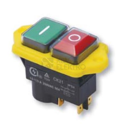 Bezpečnostní ovládací tlačítko I-O 230VAC/12A IP54 SSTM-04