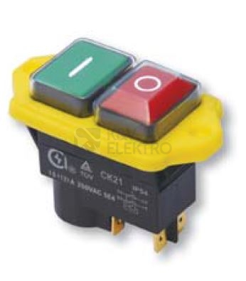 Obrázek produktu Bezpečnostní ovládací tlačítko I-O 230VAC/12A IP54 SSTM-04 0