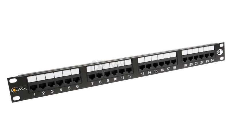 Obrázek produktu PATCH PANEL CAT6 UTP SX24-6-UTP-BK 0