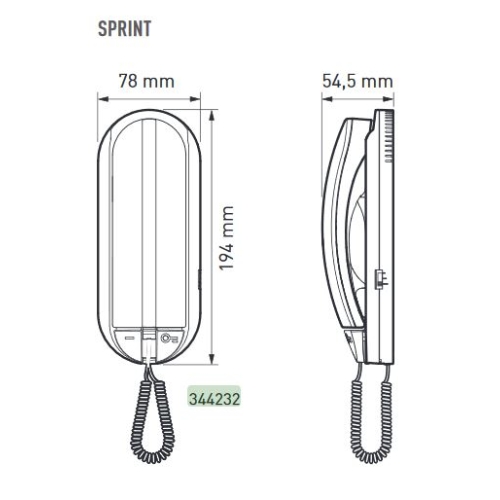 Domovní telefon Bticino SPRINT L2 344232
