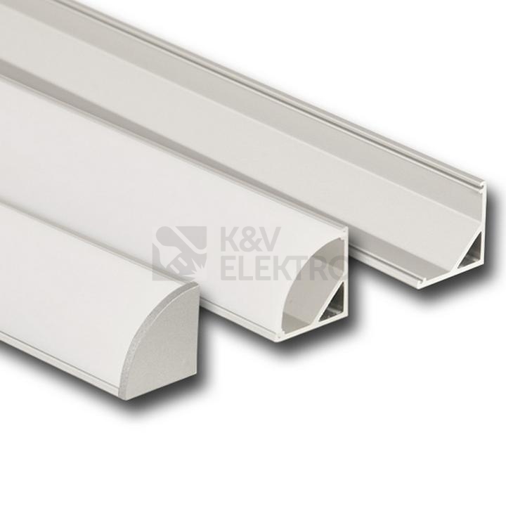 Obrázek produktu  Rohový hliníkový profil McLED RS 16x16mm s mléčným difuzorem 2m ML-761.041.02.2 0