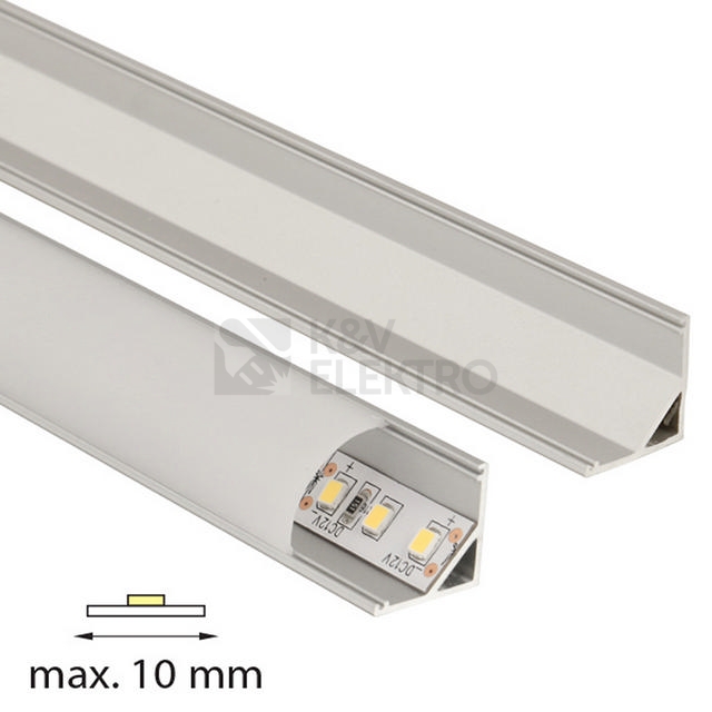 Obrázek produktu  Rohový hliníkový profil McLED RS 16x16mm s mléčným difuzorem 2m ML-761.041.02.2 5