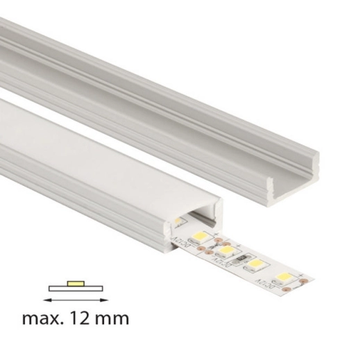 Přisazený hliníkový profil PH 17x8mm mléčný difuzor komplet 2m McLED ML-761.021.02.2 (obrázek 7)