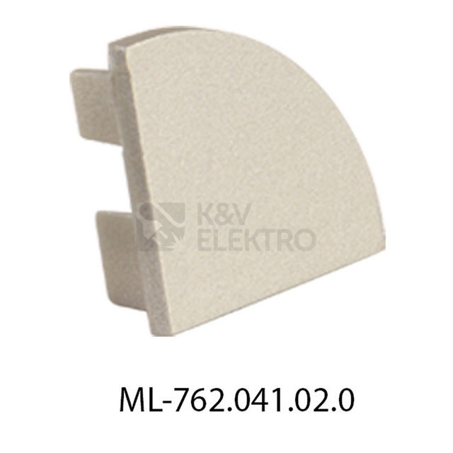 Obrázek produktu Koncovka LED profilu RS bez otvoru stříbrná McLED ML-762.041.02.0 0