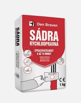 Obrázek produktu  Den Braven sádra stavební béžová rychloopravná 1kg 00415GY 0