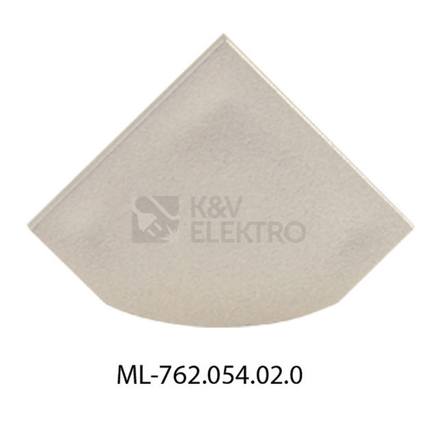 Obrázek produktu Koncovka LED profilu RT bez otvoru stříbrná McLED ML-762.054.02.0 0