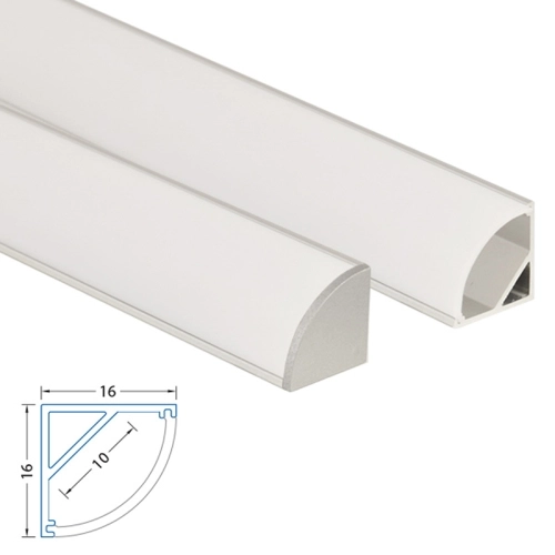 Rohový hliníkový profil McLED RS 16x16mm s mléčným difuzorem 1m ML-761.041.02.1 (obrázek 8)
