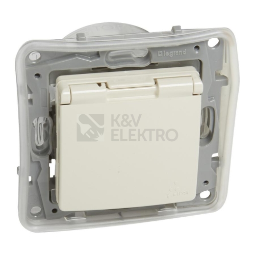 Legrand Niloé béžová zásuvka IP44 764637