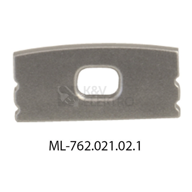 Obrázek produktu Koncovka LED profilu PH s otvorem stříbrná McLED ML-762.021.02.1 0