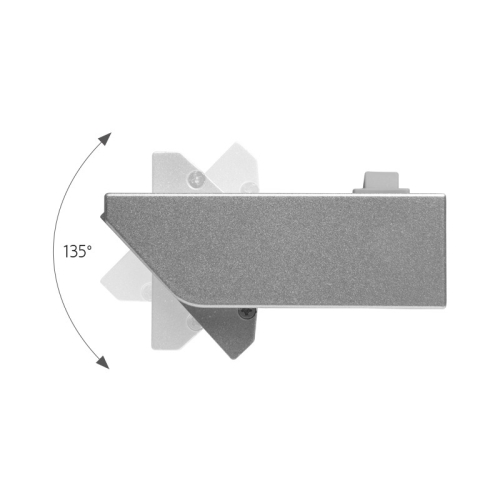 LED svítidlo VERSA výklopné s vypínačem 5W stříbrná studená bílá 5000K Panlux PN11200007