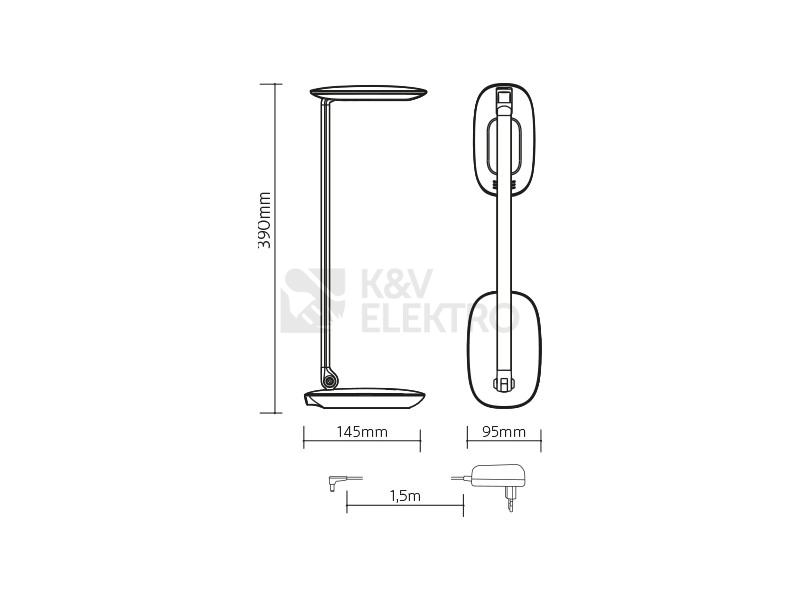 Obrázek produktu Stolní lampička LED Panlux MOANA růžová PN15300013 2