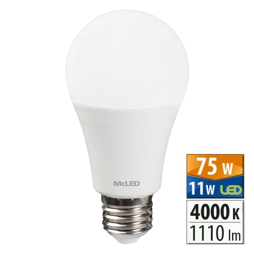 LED žárovka E27 McLED 11W (75W) neutrální bílá (4000K) ML-321.076.87.0
