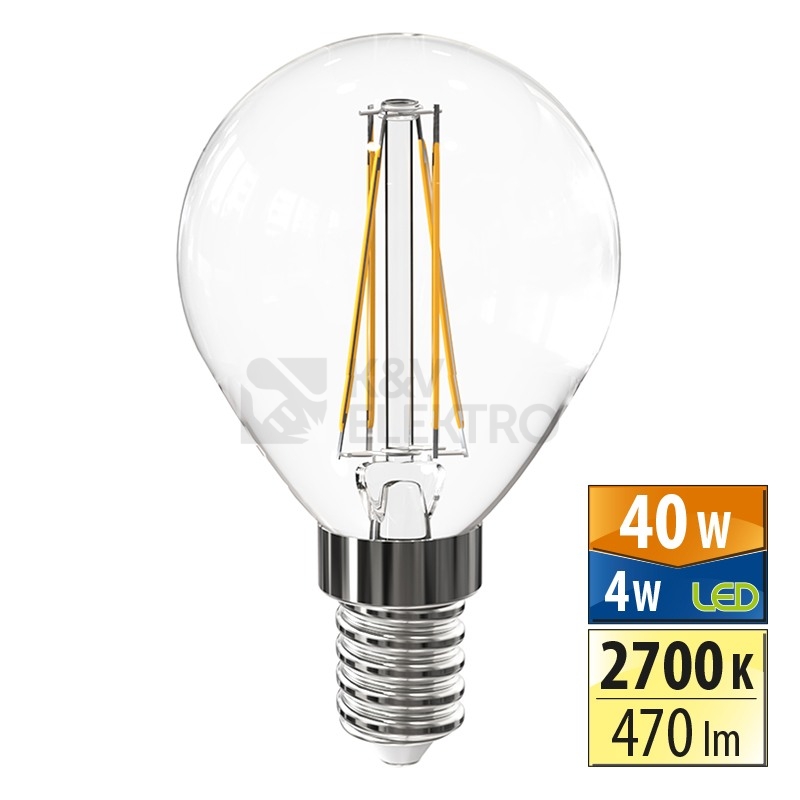 Obrázek produktu LED žárovka E14 McLED 4W (40W) teplá bílá (2700K) ML-324.014.94.0 0