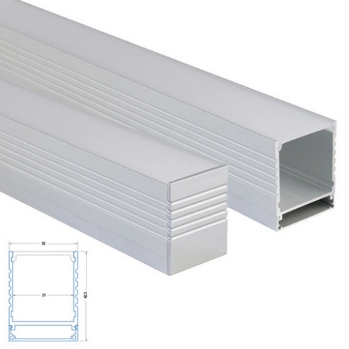 Přisazený hliníkový profil McLED PC 35x43mm s mléčným difuzorem 2m ML-761.001.07.2 (obrázek 6)