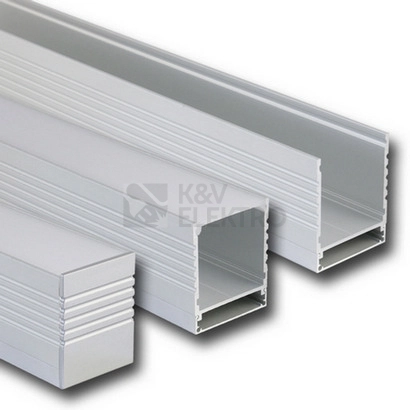 Obrázek produktu Přisazený hliníkový profil McLED PC 35x43mm s mléčným difuzorem 2m ML-761.001.07.2 0