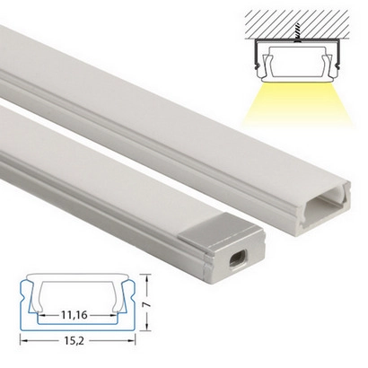 Přisazený hliníkový profil PG 15x7mm matný difuzor komplet 1m McLED ML-761.002.02.1 (obrázek 4)