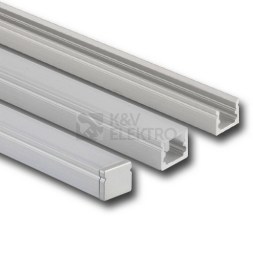 Přisazený hliníkový profil McLED PT 10x8mm s matným difuzorem 2m ML-761.002.07.2