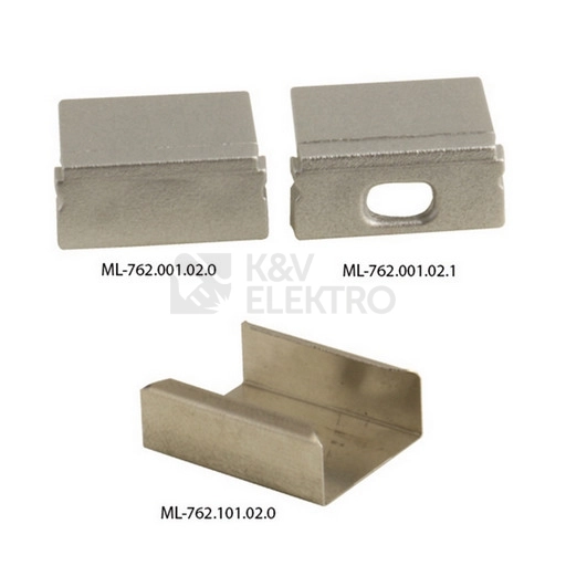 Obrázek produktu Přisazený hliníkový profil McLED PG 15x7mm s čirým difuzorem 1m ML-761.003.02.1 3