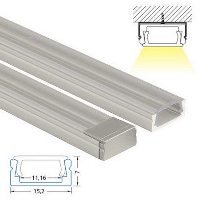 Přisazený hliníkový profil McLED PG 15x7mm s čirým difuzorem 2m ML-761.003.02.2 (obrázek 5)